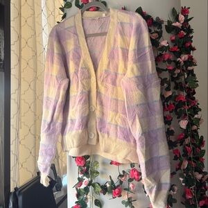 Cyrus Pastel Plaid Sweater